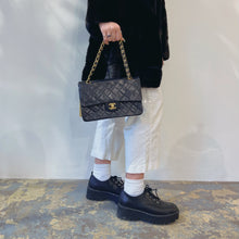Load image into Gallery viewer, Chanel Vintage 18K gold Classic Flap Lambskin Medium bag