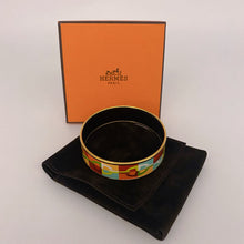 Load image into Gallery viewer, Hermes Wide Enamel Bangle Bracelet