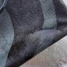 Load image into Gallery viewer, Ferragamo Black and Grey Horsehair Bag