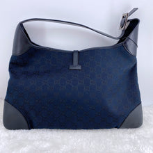 Load image into Gallery viewer, Gucci Jackie hobo black denim bag