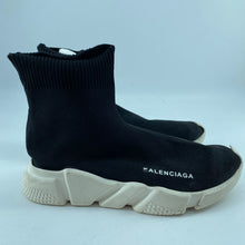Load image into Gallery viewer, Balenciaga Black & White Speed Sneakers