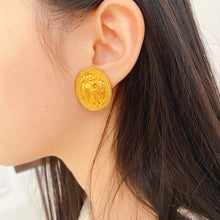 Load image into Gallery viewer, CHANEL vintage gold earrings