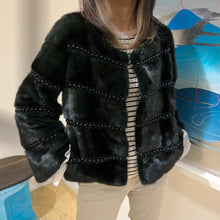 Load image into Gallery viewer, VTO DTM Dark Green Mink coat