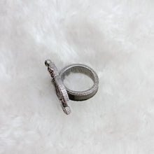 Load image into Gallery viewer, Chanel CC logo with crystal Ring TWS