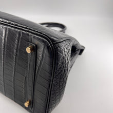 Load image into Gallery viewer, Hermes Birkin35 Bag Black Crocodile Gold Hardware