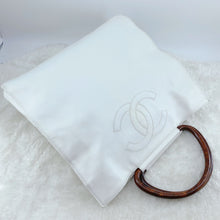 Load image into Gallery viewer, Chanel Vintage Caviar Wood Handle Tote