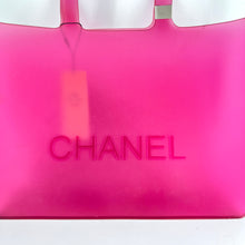 Load image into Gallery viewer, CHANEL Jelly Pink Logo Tote