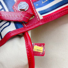 Load image into Gallery viewer, Chanel No.5 Vintage Flower Pattern Red Tote