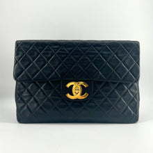 Load image into Gallery viewer, Chanel Vintage Large Logo Classic Flap Bag Maxi TWS POP