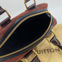 Load image into Gallery viewer, Louis Vuitton Havane brown suede stamped trunk PM Boston speedy TWS