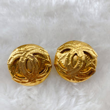 Load image into Gallery viewer, Chanel gold double C logo Earrings