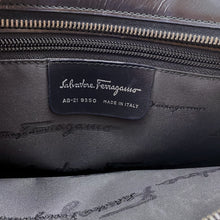 Load image into Gallery viewer, Ferragamo Black and Grey Horsehair Bag