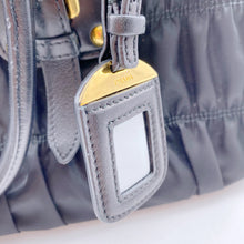 Load image into Gallery viewer, Prada Black Tessuto Gaufre Handle Bag TWS pop
