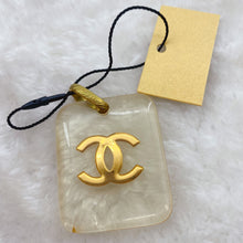 Load image into Gallery viewer, Chanel CC White Clear Plastic Pendant