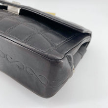 Load image into Gallery viewer, Chanel 2.55 chocolate bar rhinestone shoulder bag TWS