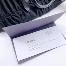 Load image into Gallery viewer, Prada Black Tessuto Gaufre Handle Bag TWS pop