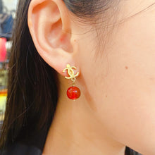 Load image into Gallery viewer, Chanel Double C logo Vintage Earrings