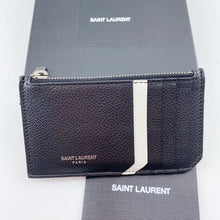Load image into Gallery viewer, Saint Laurent black leather card holder