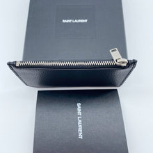 Load image into Gallery viewer, Saint Laurent black leather card holder
