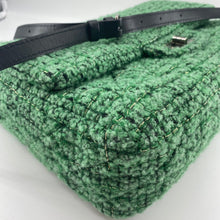 Load image into Gallery viewer, Chanel 2.55 Flap Bag in Green Tweed