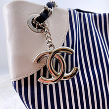 Load image into Gallery viewer, Chanel rialto beach stripe canvas chain bag