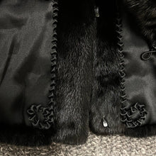 Load image into Gallery viewer, VTO black mink vest