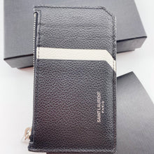 Load image into Gallery viewer, Saint Laurent black leather card holder