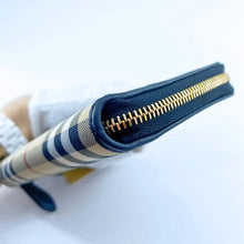 Load image into Gallery viewer, Burberry House Check Canvas and Leather Sip Around Wallet