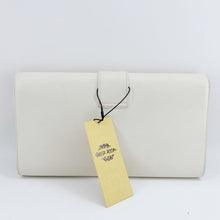 Load image into Gallery viewer, Yves Saint Laurent White Textured Leather Y-ligne Clutch