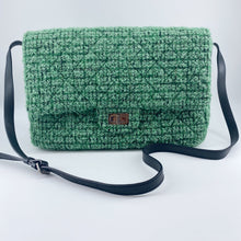 Load image into Gallery viewer, Chanel 2.55 Flap Bag in Green Tweed