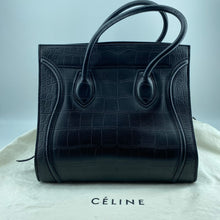 Load image into Gallery viewer, Celine Black Leather Medium Phantom Luggage Tote