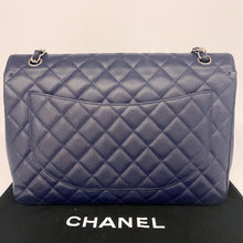 Load image into Gallery viewer, Chanel Navy Classic Flap Jumbo
