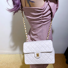 Load image into Gallery viewer, Chanel Pure White Mini Flap Bag