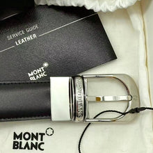 Load image into Gallery viewer, Mont Blanc Men's black leather belt TWS