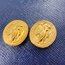 Load image into Gallery viewer, CHANEL vintage gold earrings