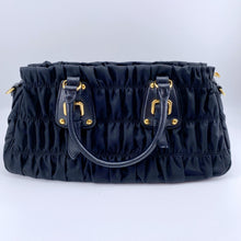 Load image into Gallery viewer, Prada Black Tessuto Gaufre Handle Bag TWS pop