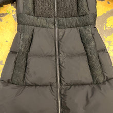 Load image into Gallery viewer, Prada Black Ladies Puffer with Blue Fox Collar