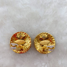 Load image into Gallery viewer, Chanel gold double C logo Earrings