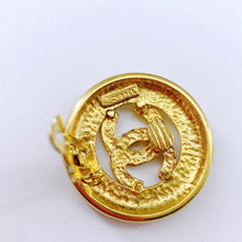 Load image into Gallery viewer, Chanel gold double C logo Earrings
