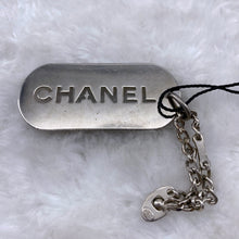 Load image into Gallery viewer, Chanel silver key chain plaque TWS
