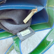 Load image into Gallery viewer, Chanel Green Patent Leather Tote Bag