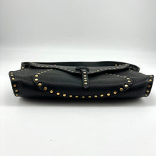 Load image into Gallery viewer, Céline Studded Black Leather Baguette