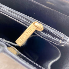 Load image into Gallery viewer, Chanel Black Patent Leather Tote Bag