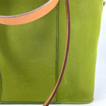 Load image into Gallery viewer, Hermes Green Canvas Cabag Elan PM Bag
