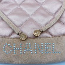Load image into Gallery viewer, CHANEL Vintage Quilted Satin and Suede Drawstring Backpack