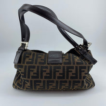 Load image into Gallery viewer, Fendi Monogram Cloth Bagutte Shoulder Bag