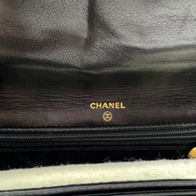 Load image into Gallery viewer, Chanel caviar leather double c logo wallet on chain