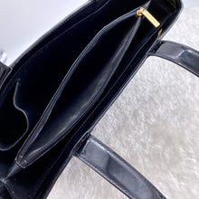 Load image into Gallery viewer, Chanel Black Patent Leather Tote Bag
