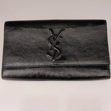 Load image into Gallery viewer, Yves Saint Laurent Black Leather Clutch Wallet