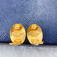 Load image into Gallery viewer, Chanel vintage gold ear clips